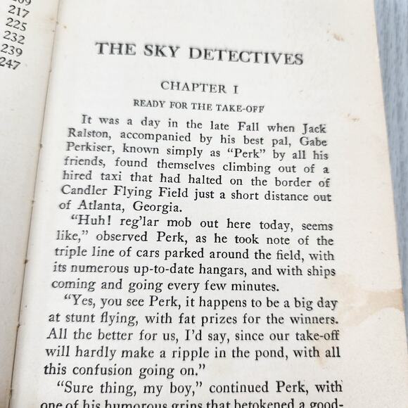 Vtg Book 1930: The Sky Detectives Ambrose Newcomb How Jack Ralston Got His Man - Picture 12 of 15